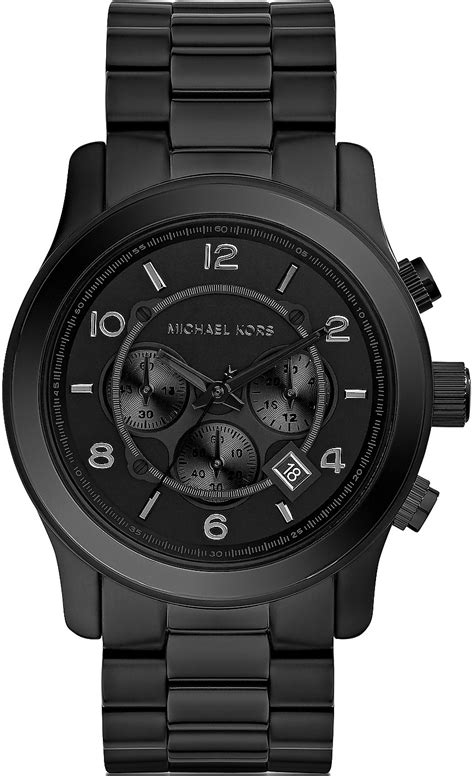 michael kors runway horloge zwart|Michael Kors men's watch.